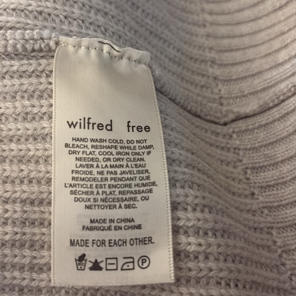 Aritzia Wilfred Free Merino Wool Unwind long relaxed Cardigan w/ deep pockets - Picture 11 of 14